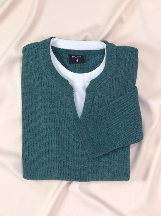 Essential Layered Pullover - Black