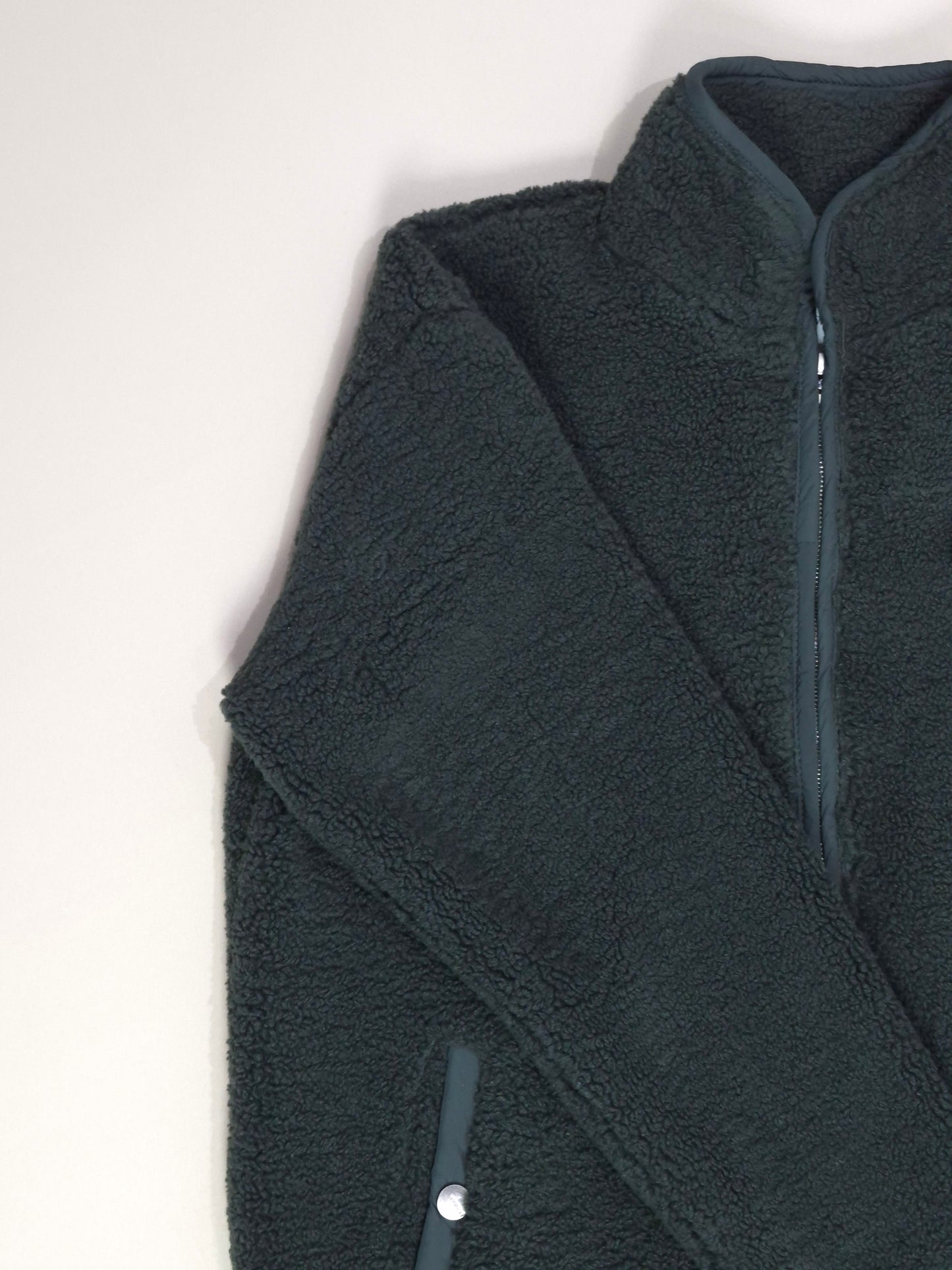 Sherpa Box Fit Jacket – Olive Green