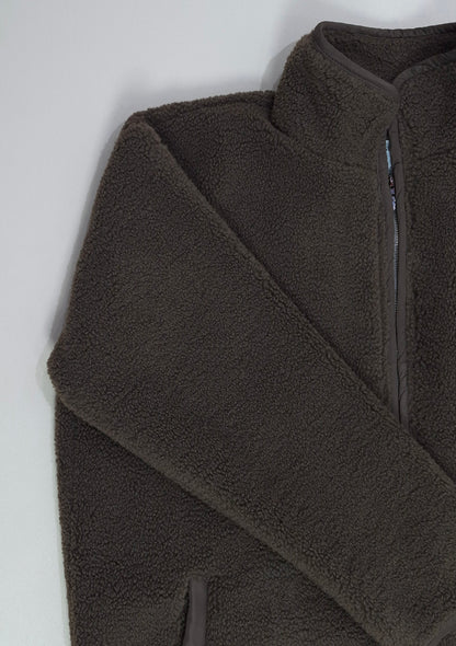 Sherpa Box Fit Jacket – Mocha Brown