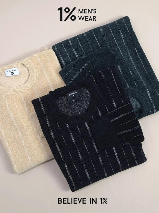 Classic Striped Knit Pullover