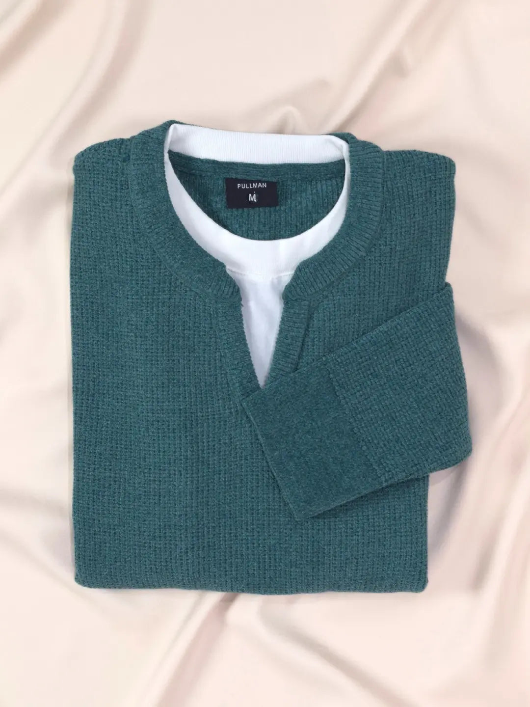 Essential Layered Pullover - Turquoise